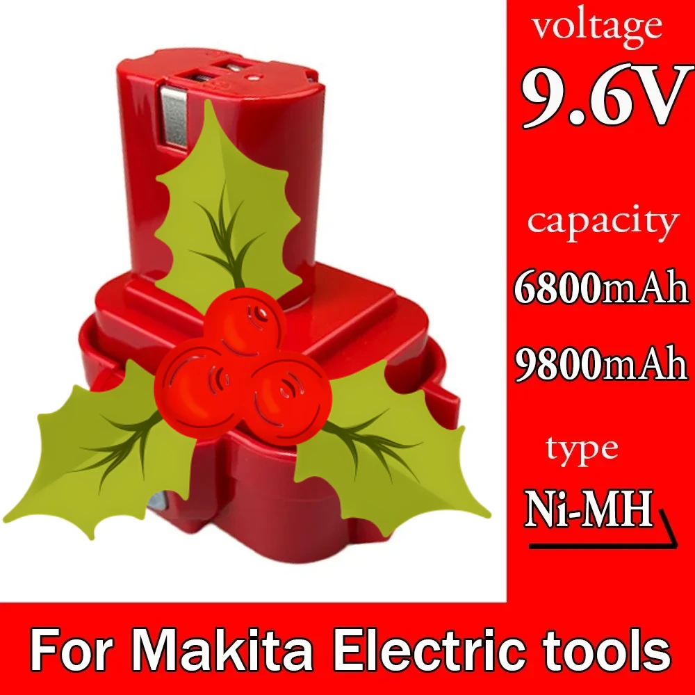 

6800mAh 9.6v For Makita PA09 9120 9100 9100A 9133 Rechargeable Battery Ni-MH Power Tools 6226D 6908D 6503D 6991D Battery