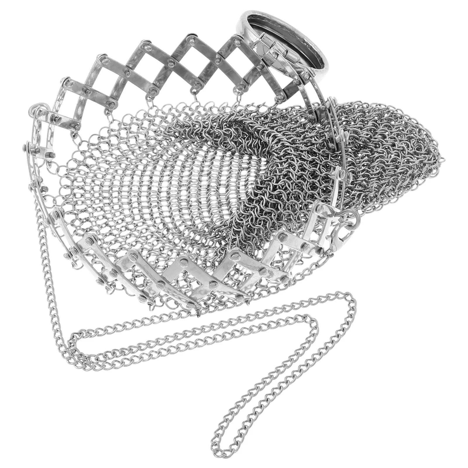 Coin Box Vintage Stainless Steel Mesh Double Mesh Classic Coin Storage Twist Lid Change Purse Retro Wallet