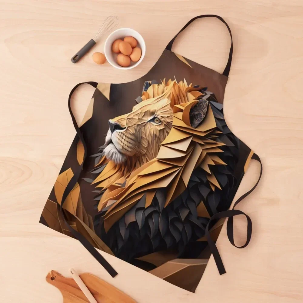 

Lion 2 Apron with personal logo Kitchen Utensils carpenter Apron