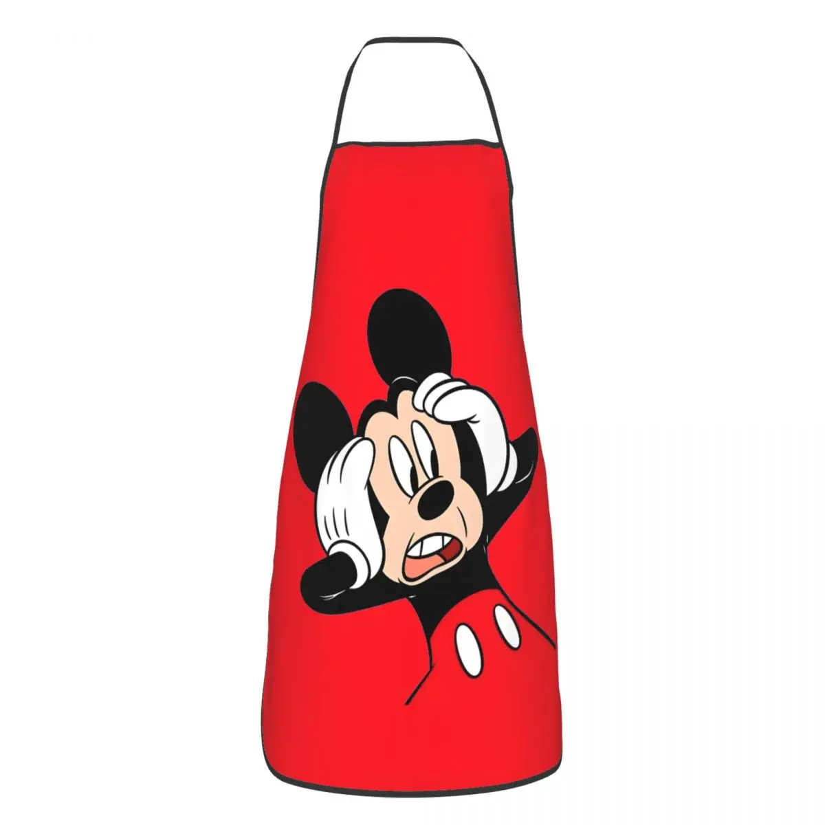

Custom Mickey Mouse Apron for Women Men Unisex Bib Cute Cartoon Cooking Kitchen Tablier Cuisine Chef Gardening