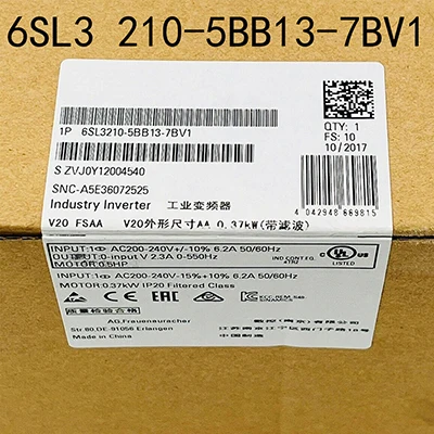 6SL3210-5BB13-7BV1 Module In Box V20 6SL3 210-5BB13-7BV1 Inverter 0.37kW