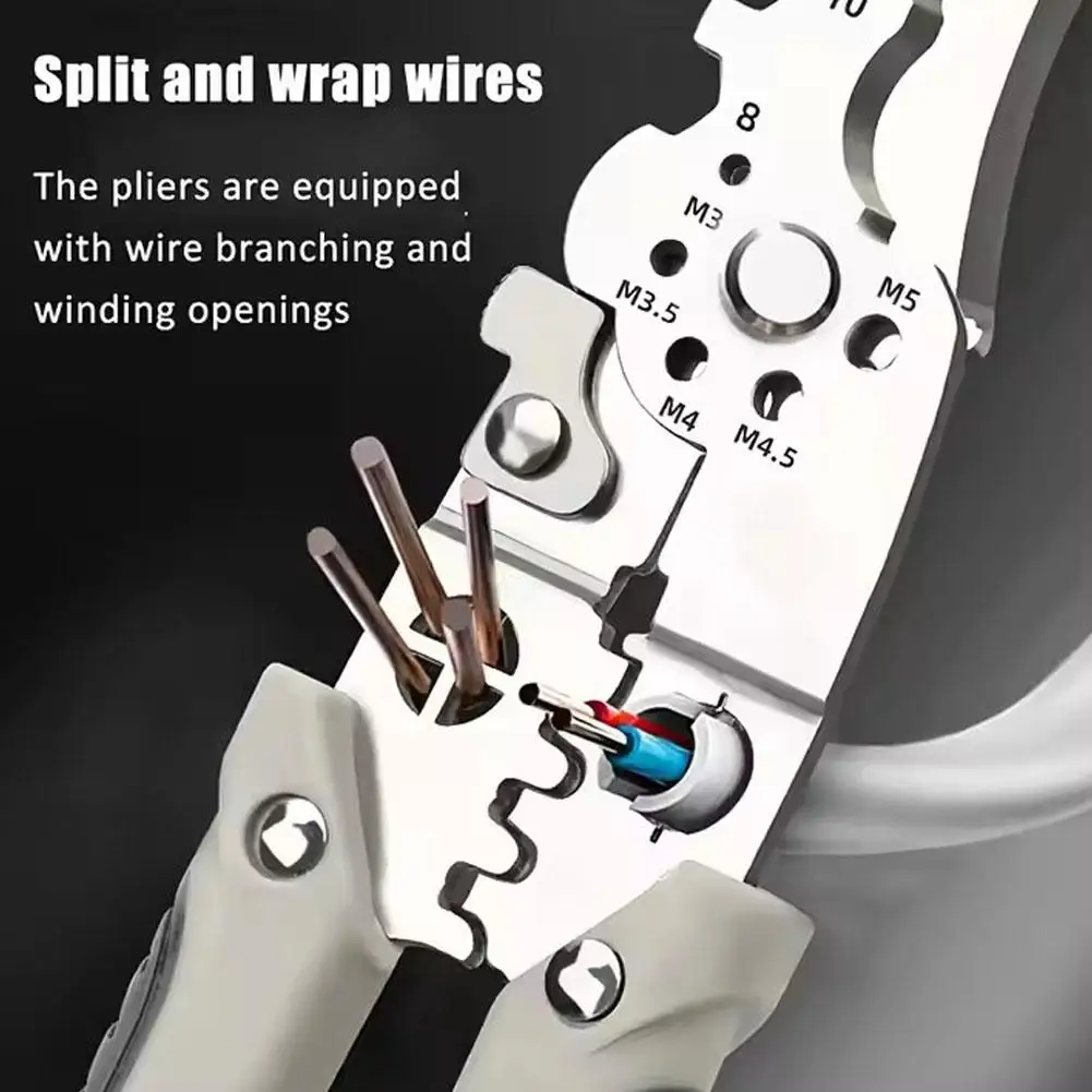 Multi Functional Electrician Pliers For Wire Splitting And Stripping Specialized For Electricians
