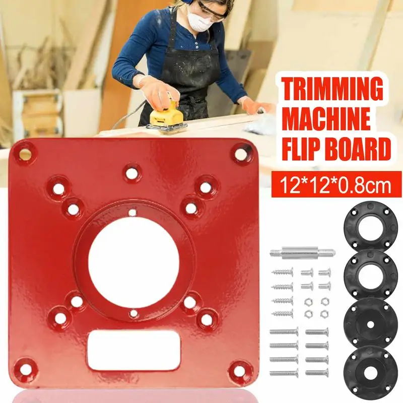 Universal Router Table Insert Plate Aluminum Alloy Trimming Machine Board Woodworking Benches Router Table Plate For Makitas