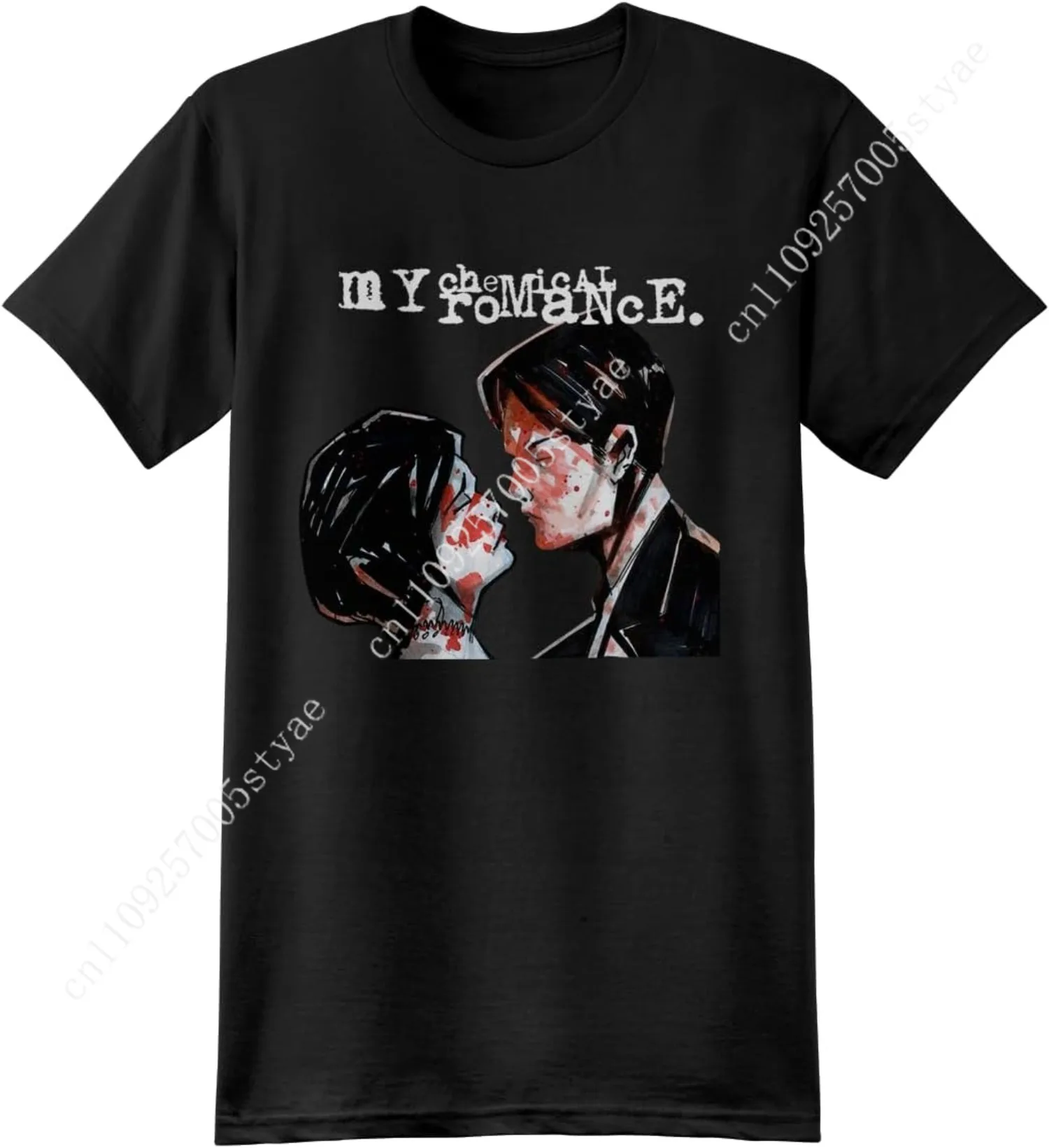 

Romance T Shirt My Chemical Three Cheers for Sweet Revenge Mens Black Short Sleeve Rock Music Graphic Tee