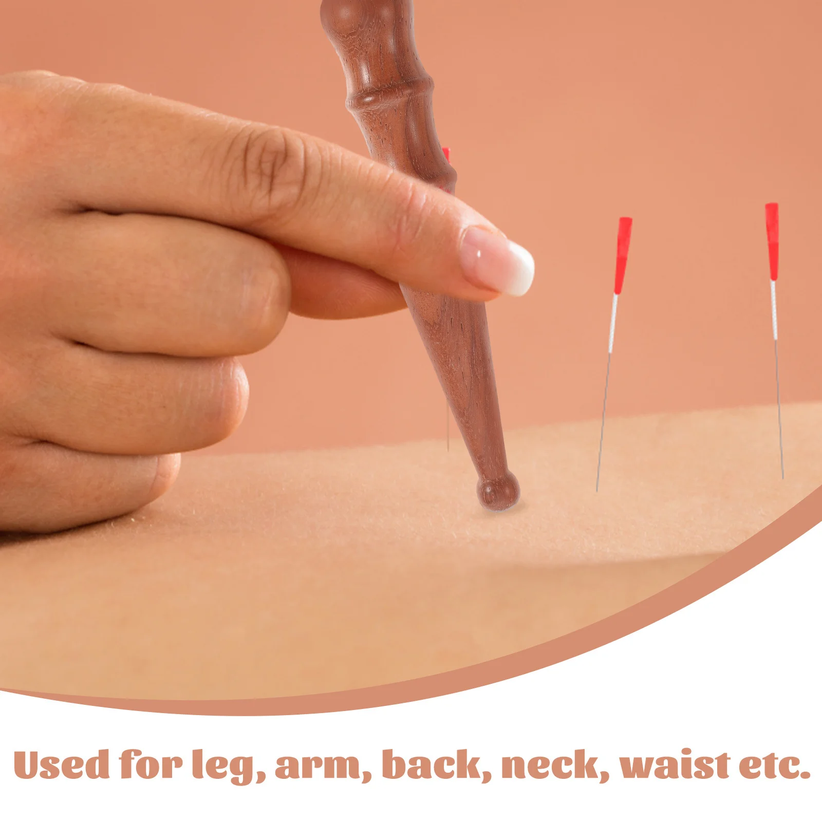 Ponto de acupuntura massagem vara cor de madeira yoga fitness haste rolo para pescoço volta perna braço alívio recuperação cãibra muscular