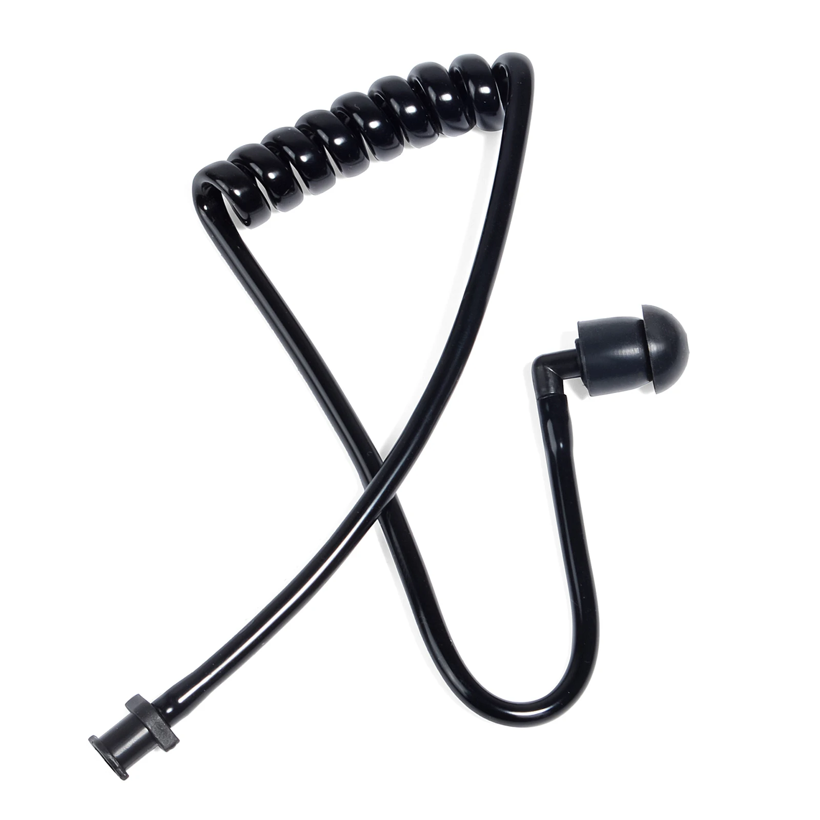 2-Wege-Radio-Ohrhörer-Ersatz, transparentes Akustikspulenrohr-Ohrhörer-Audio-Kit mit 1 Paar Headset-Ohrhörer-Medium – Detail 3