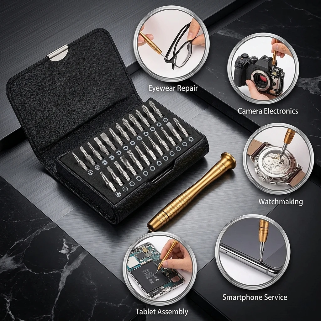 25-in-1 Screwdriver Set Multi-Function Precision Tools for Jewelry Devices Phones Tablets & DIY Projects Compact & Versatile Kit