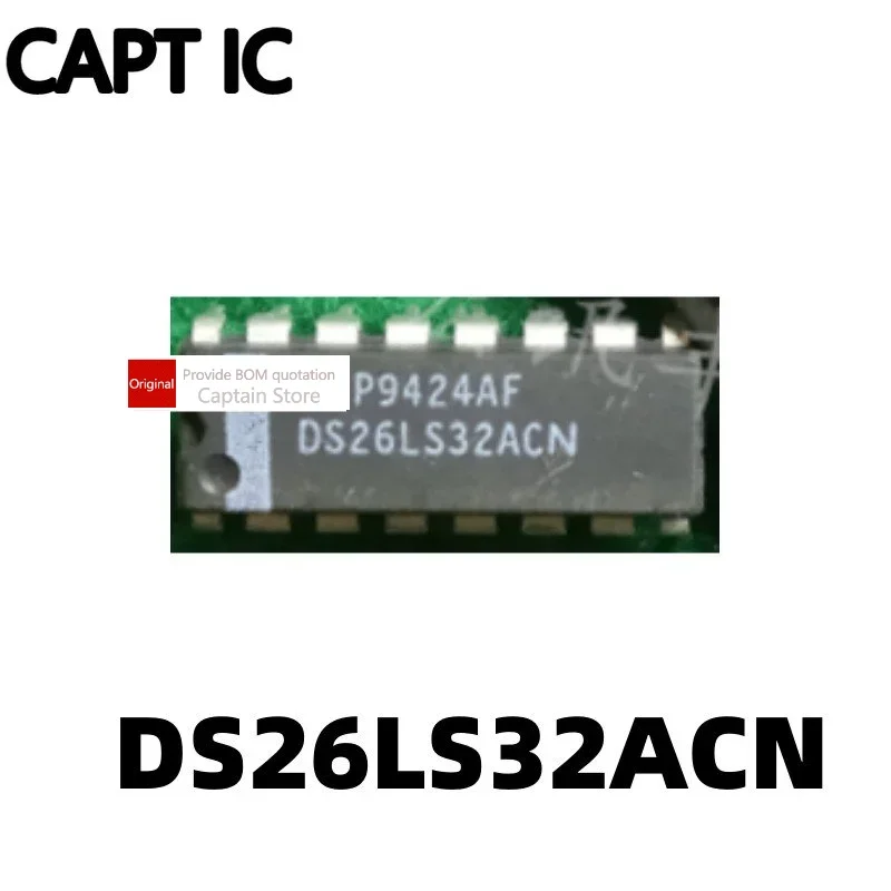 5PCS DS26LS32CN DS26LS32ACN inline DIP-16 pin driver chip