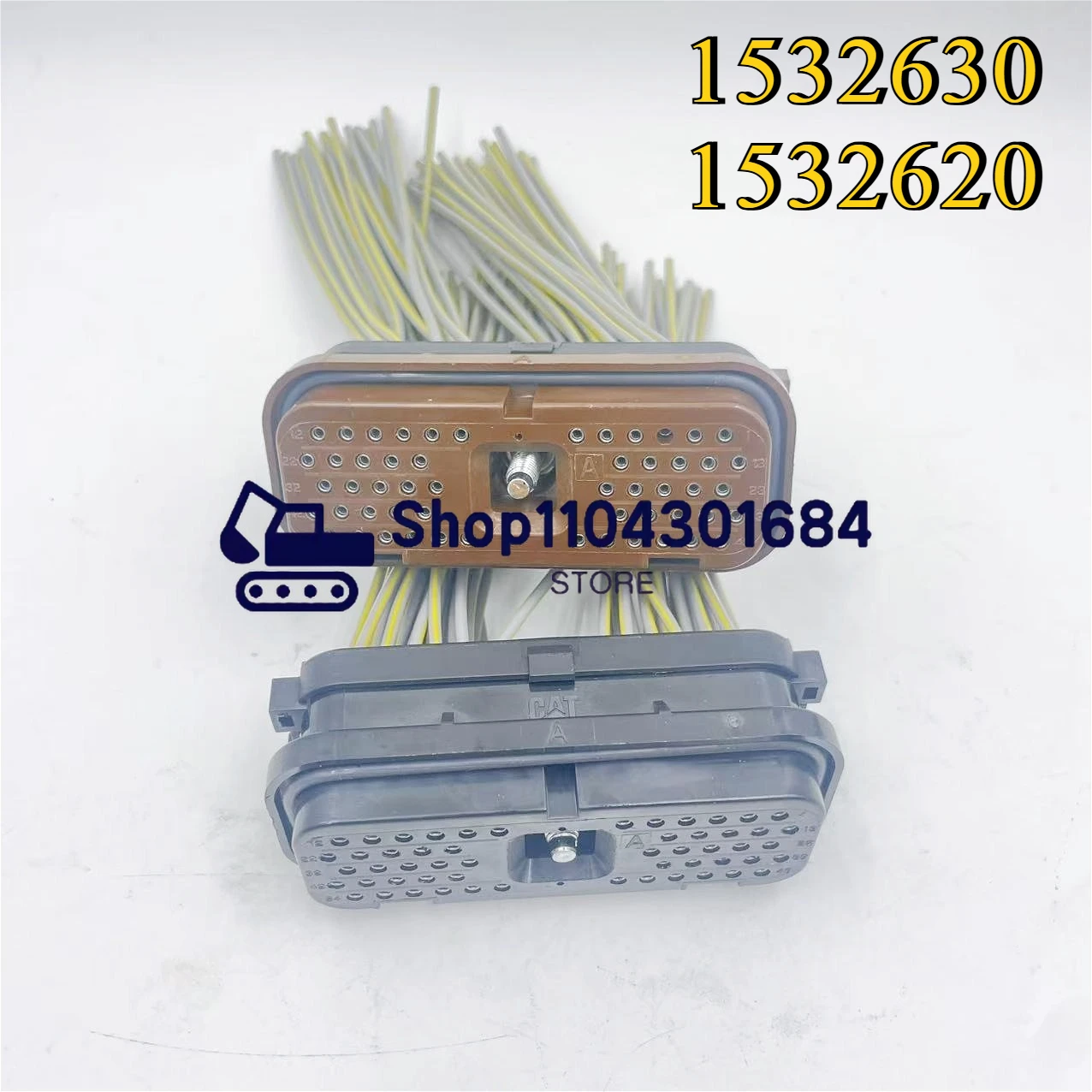 

E320D E329D E336D Разъем компьютерной платы экскаватора 153-2630 54-контактный разъем контроллера 1532630 и 1532620