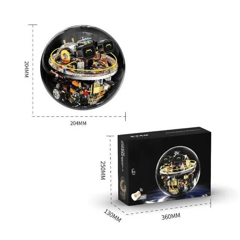 Intelligent programming smart ball robot, building block science and education educational toys