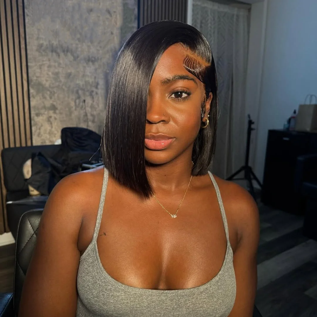 

Bob Bone Straight Human Hair 13x6 Hd Transparent Lace Frontal Wigs High Density 4x4 5x5 Closure Brazilian Short Wig For Women