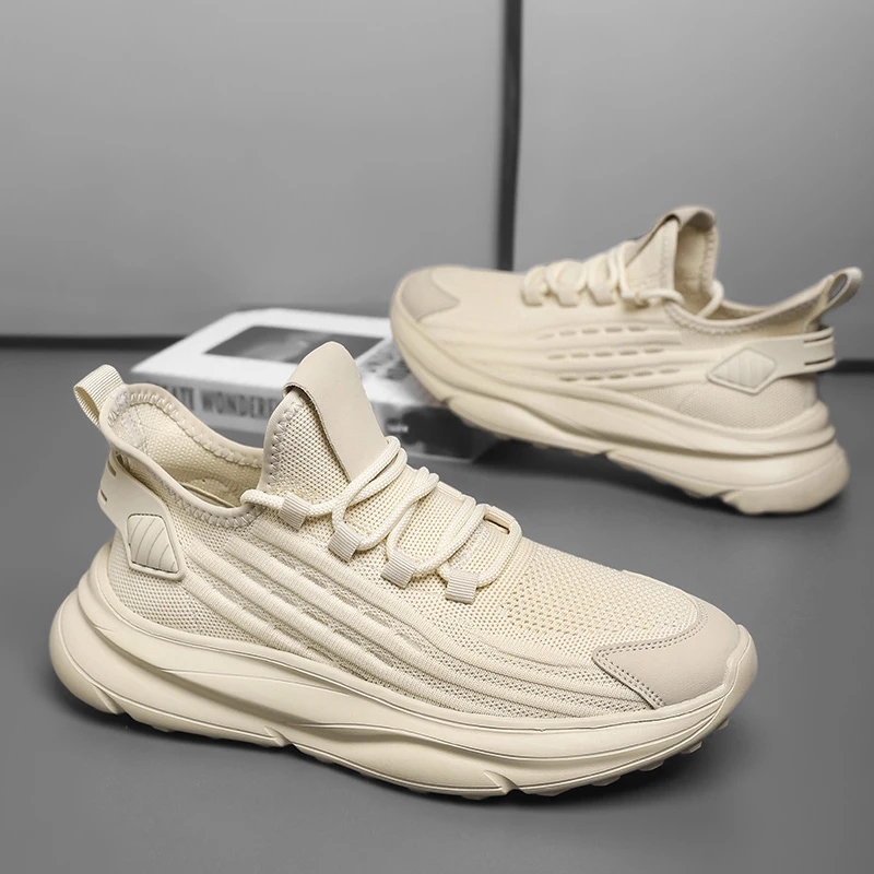 

Летние мужские дышащие кроссовки из тонкой сетки, удобная легкая повседневная прогулочная обувь для мужчин