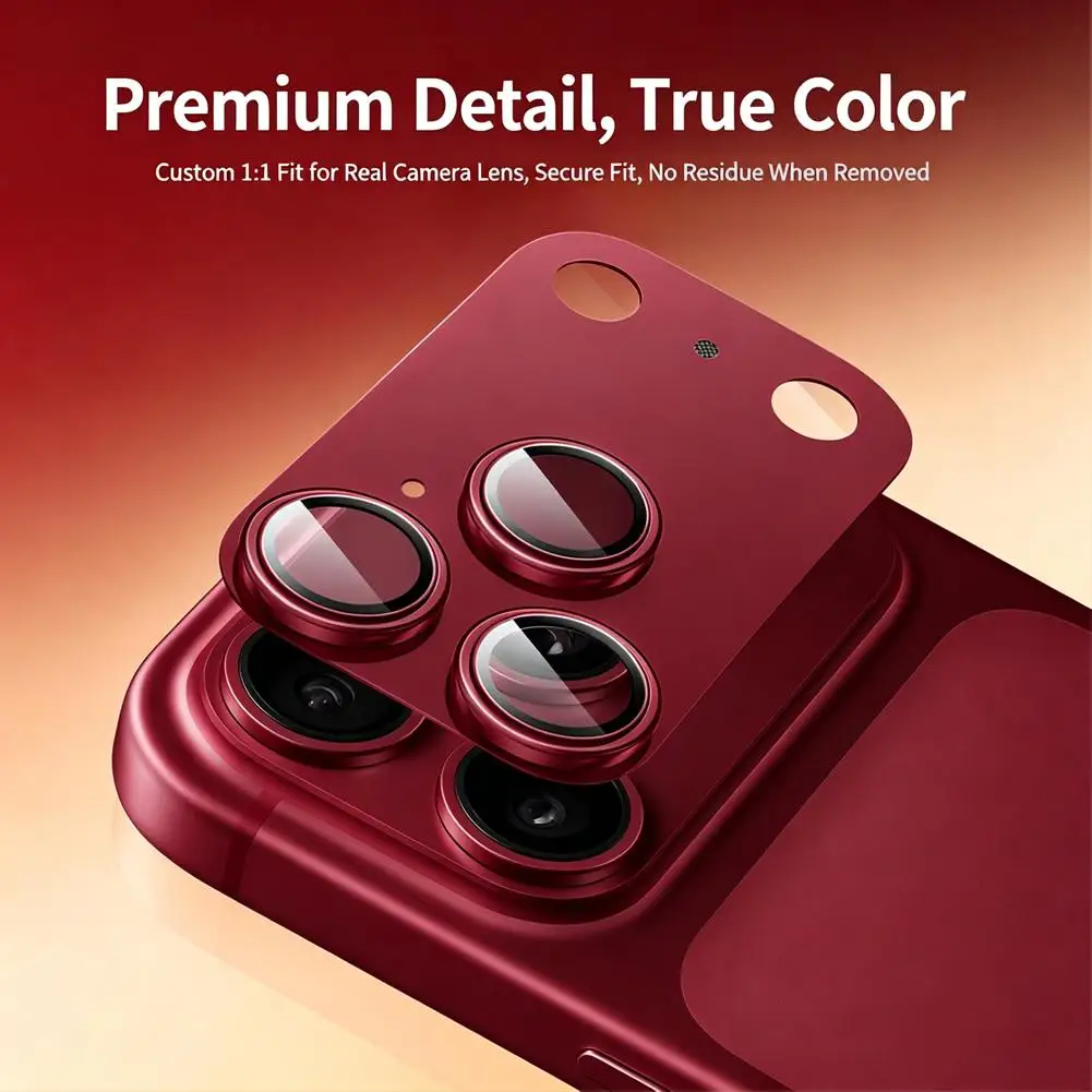 Protective Film For iPhone 18 17 Pro Max/iPhone 17 Pro/17 Full Coverage Ultra-Thin Camera Lens Protector Metal Frame New