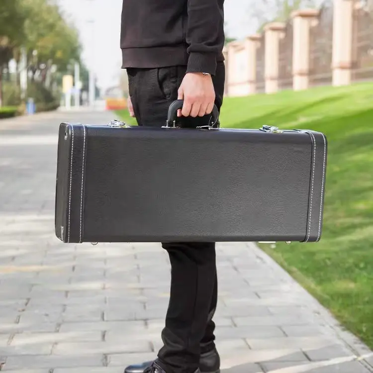 Professional Alto Saxophone Hard Shell Case, Musical Instrument Backpack Satchel Travel Bag
