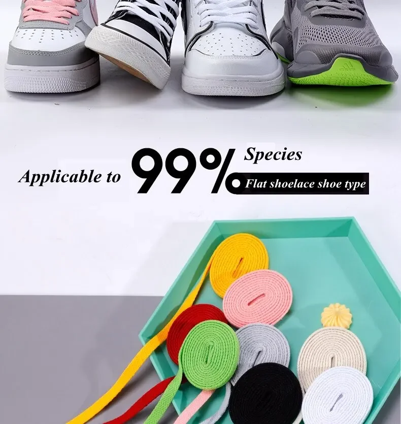 10 Stück Sneakers Flache Schnürsenkel Qualität Seil Schnürsenkel AJ/AF1 Tennis Freizeitschuhe Schnürsenkel für Schuhzubehör 100/120/140/160/180CM – Detail 6