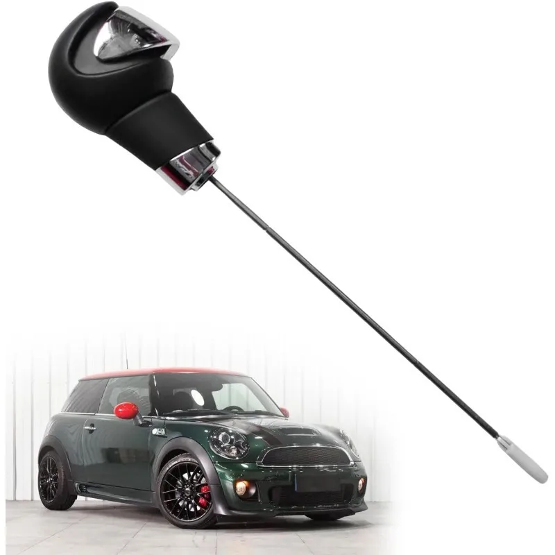 

Car Shift Knob Compatible with Mini Cooper R56 R57 R58 R59 R60 R61, Easy to Grip Leather Shift Knob Replaces for 25167584237