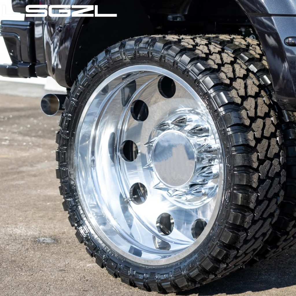 LSGZL Custom Dually Wheels Forged Truck Wheel 22 24 26 28 for GMC Sierra 1500 2500 F450 RAM 1500 PCD 8x170  6x139.7 10x225