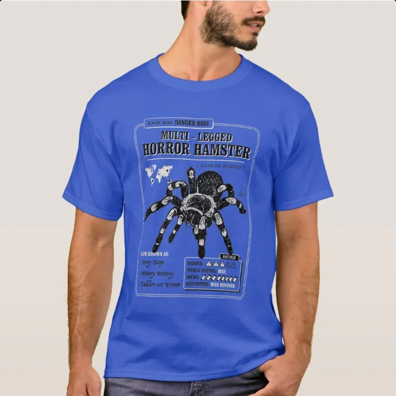 Multi-Legged Horror Hamster Funny Tarantula T-Shirt New 100% Cotton O-Neck Summer Short Sleeve Casual Mens T-shirt Size S-3XL