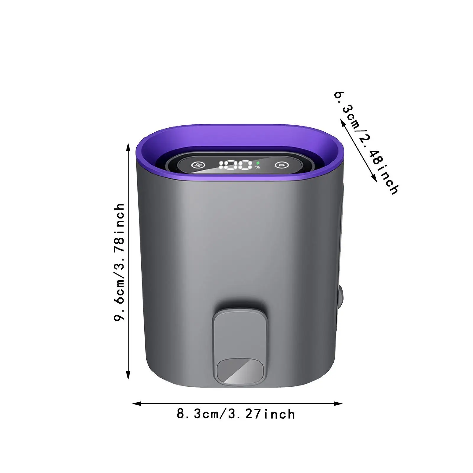 مشبك مروحة خصر محمول على قابلة لإعادة الشحن وخفيفة الوزن يمكن ارتداؤها بسرعة 100 سرعة قابلة للتعديل للسفر والتخييم والعمل الخارجي والمكتب والمنزل