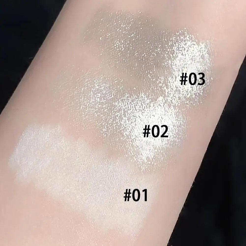 Glitter Lying Silkworm Pencil Highlighter Pen Pearlescent Brightening Eyes Stick Eye Makeup Waterproof Long-lasting White Silver