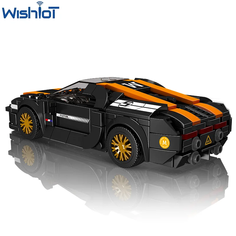 27055 Racewagen MOC Bouwstenen Beroemde Serie 386 stks Jongens Gemonteerd Collectible Voertuigen Speelgoed Model Kleine Bakstenen DIY Geschenken