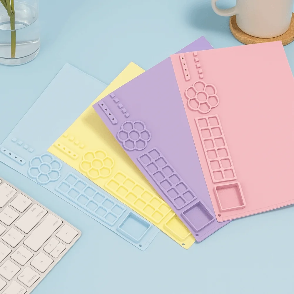 

Silicone Silicone Painting Mat Crafts Hexagon Art Silicone Craft Mat Washable Large Graffiti Painting Mat DIY Painting