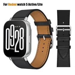 Leather Loop Strap for Redmi Watch 5 Lite Band for Xiaomi Mi Watch5 Active Wristband Replacement Bracelet 22mm Correa Accessorie