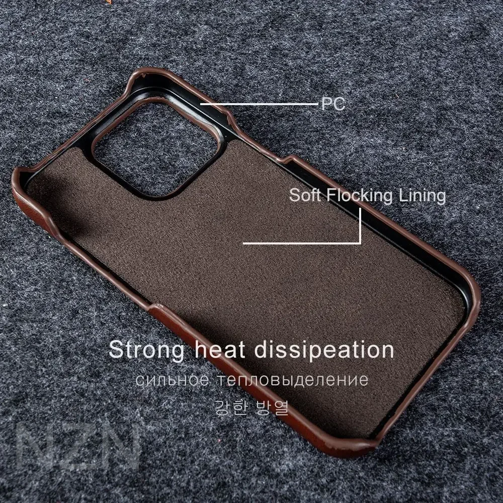 For Case iphone 14 Pro Max Cases Oil Wax Luxury Genuine Leather Cover For Iphone 15 12 11 13 XR XS Max X 8 Plus Phone Shell Capa