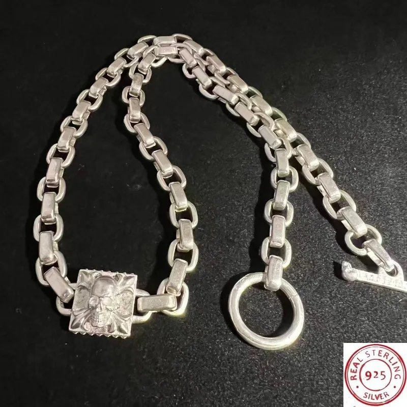 925 Tibetan Silver Handmade Folk Craft Ethnic Necklace, Lucky Birth Year & Protection Feng Shui Amulet