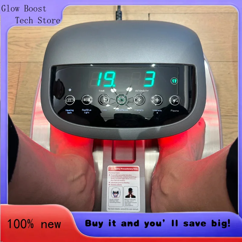 

Glow Terahertz RF Thermal Heated Foot Massage life Thz P01 Red and Blue Light Dual Switching Foot Spa Products Pla