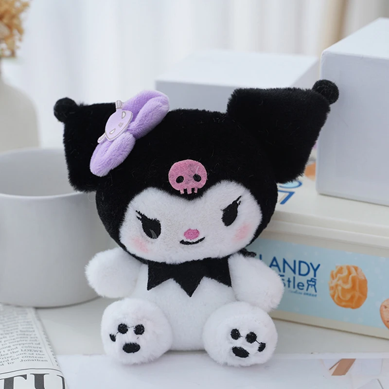 14CM Sanrio Kawali Kuromi Hello Kitty My Melody Cinnamoroll Pillow Plush Toys Plushie Keychain Stuffed Doll Pendant For Kid Gift