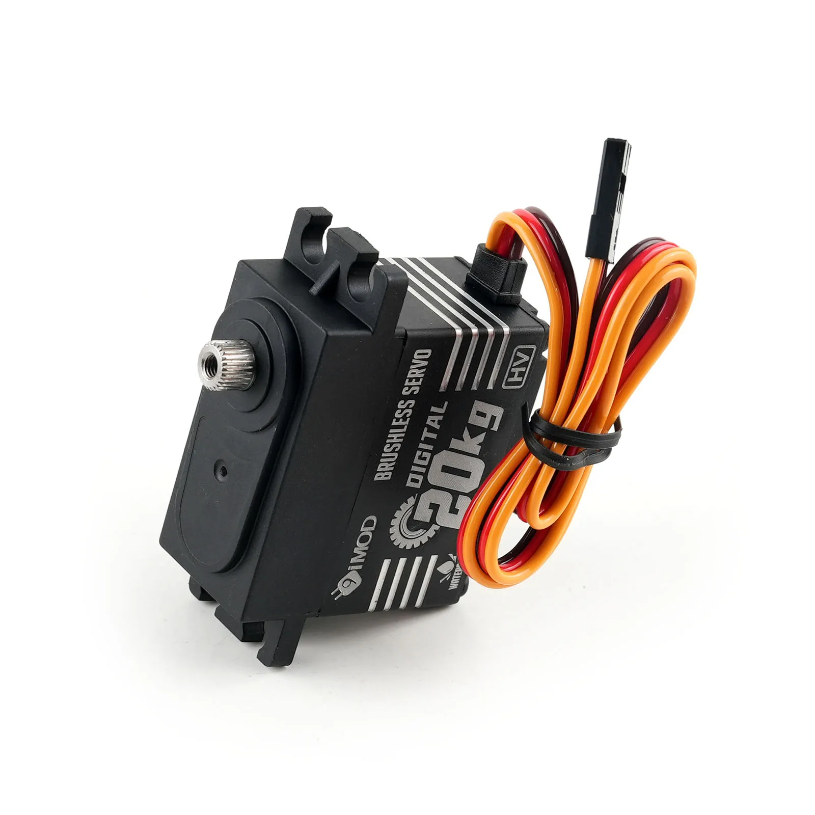 engrenagem sem escova 180 do metal do motor BLS-HV20 do servo de 20KG Digital ° /270 °   Peças de servos de alto torque controláveis em ângulo para robô de carro RC