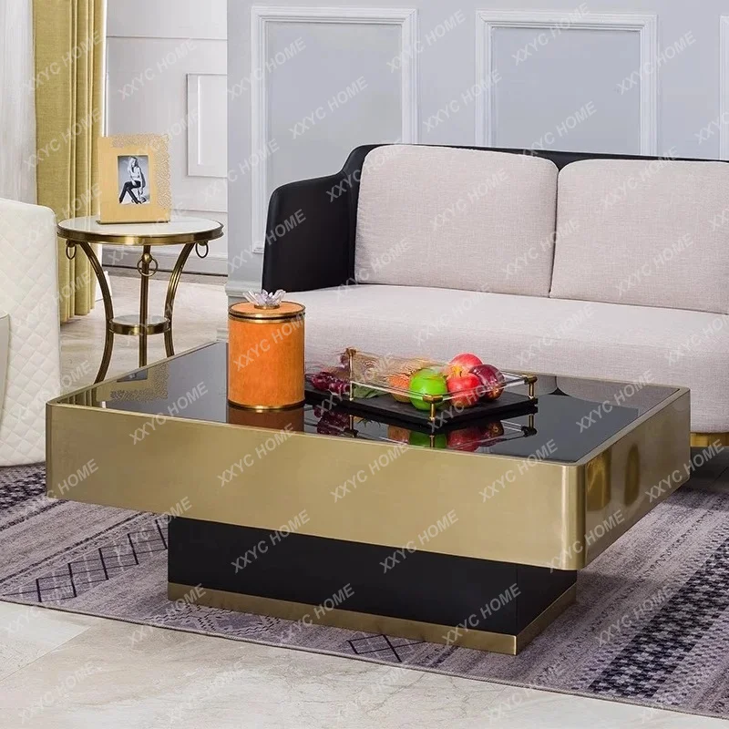 

LSimple modern creative minimalist personality light luxury TV cabinet combination