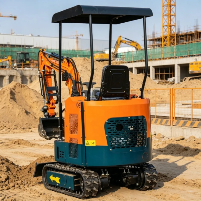 2 Ton Zero Radius Mini Digger, Hydraulic Control Rubber Track Excavator for Complex Working Sites