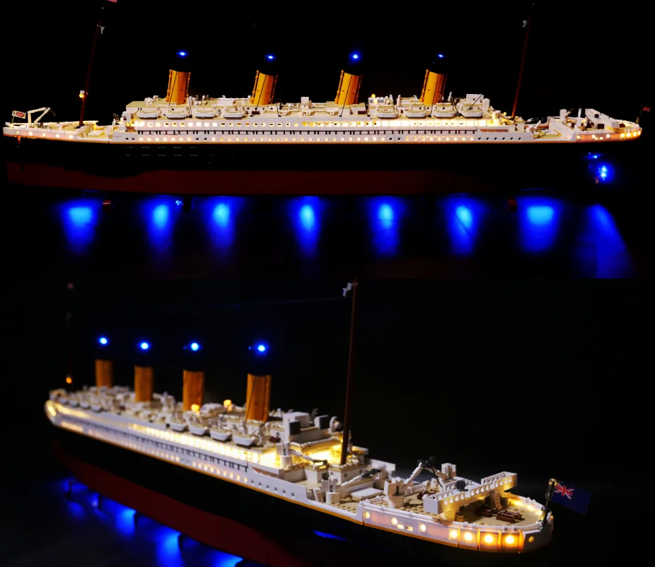 New 9090PCS Movie-Series Titanic Large Cruise Ship Compatible 10294 Brick Figurines Diy Toys Christmas Birthday New Year Gift