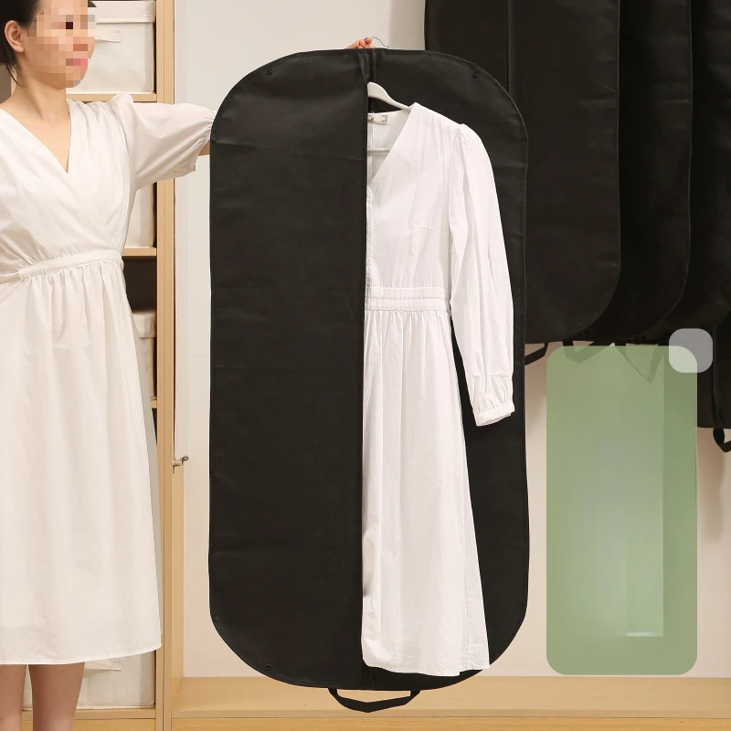 Home Hanging Wardrobe With Handle, Dust Cover For Clothes, Suit, Down Jacket, Dust-Proof Storage Bag, Sealed And Visible