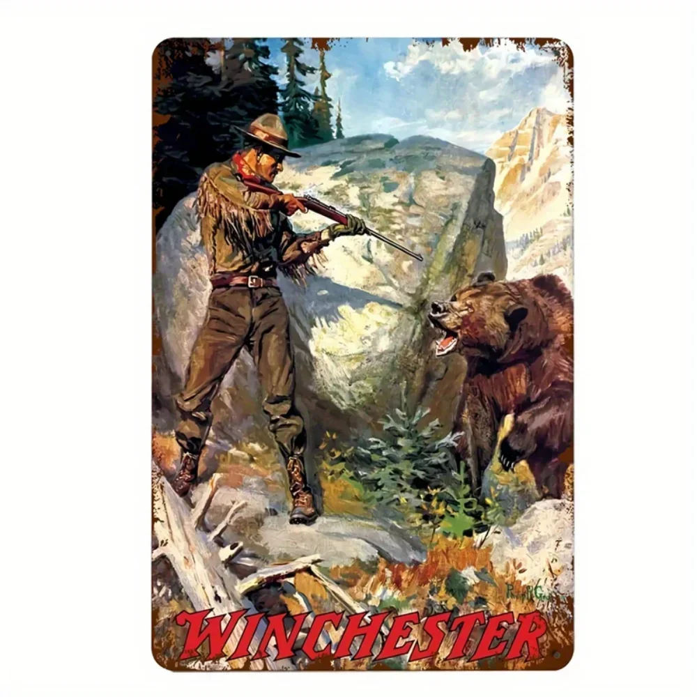 Auténtico cartel de vaquero occidental vintage, arte de metal con código de vaquero retro para garaje/tienda/cuerna de hombre/decoración del hogar