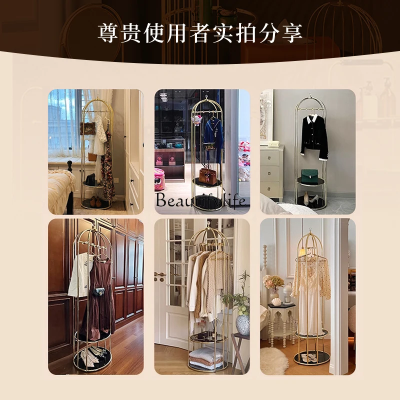 03.-Hanging hanger floor bedroom floor rack home living room