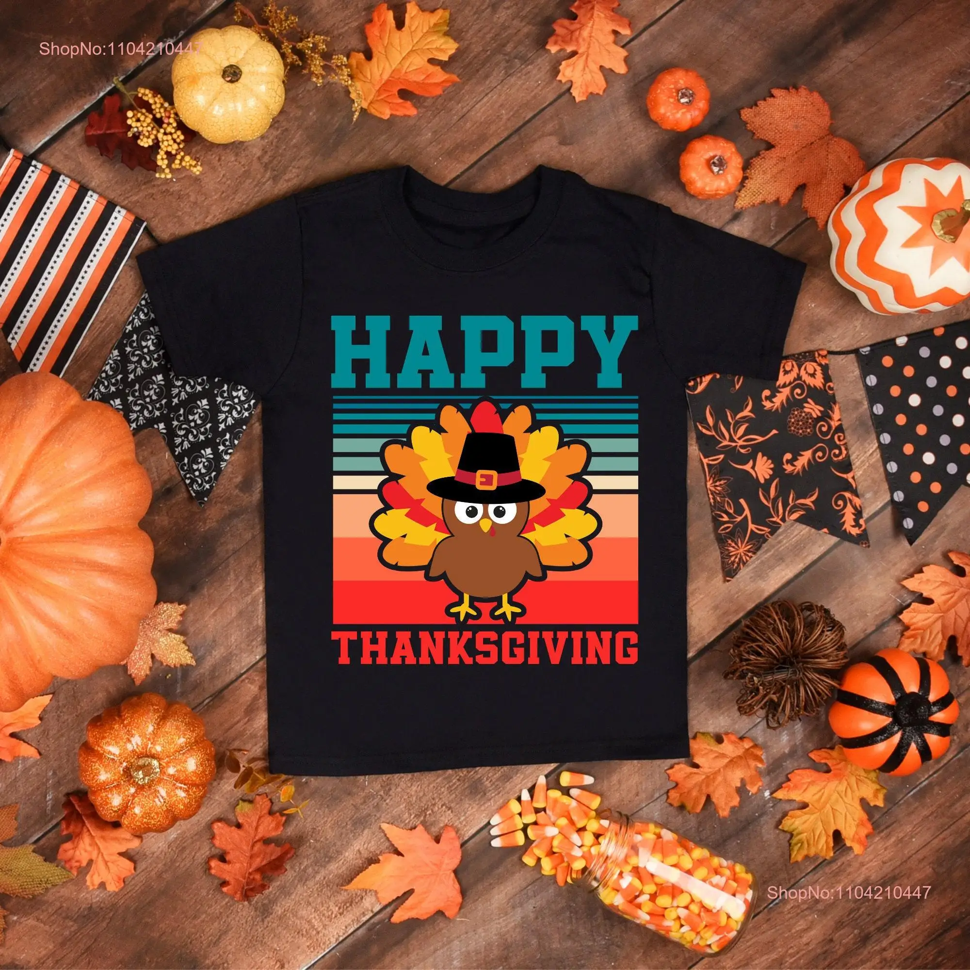 Happy Thanksgiving Day T shirt Fall Funny Dinner by The Right Value Shop long or short sleeves