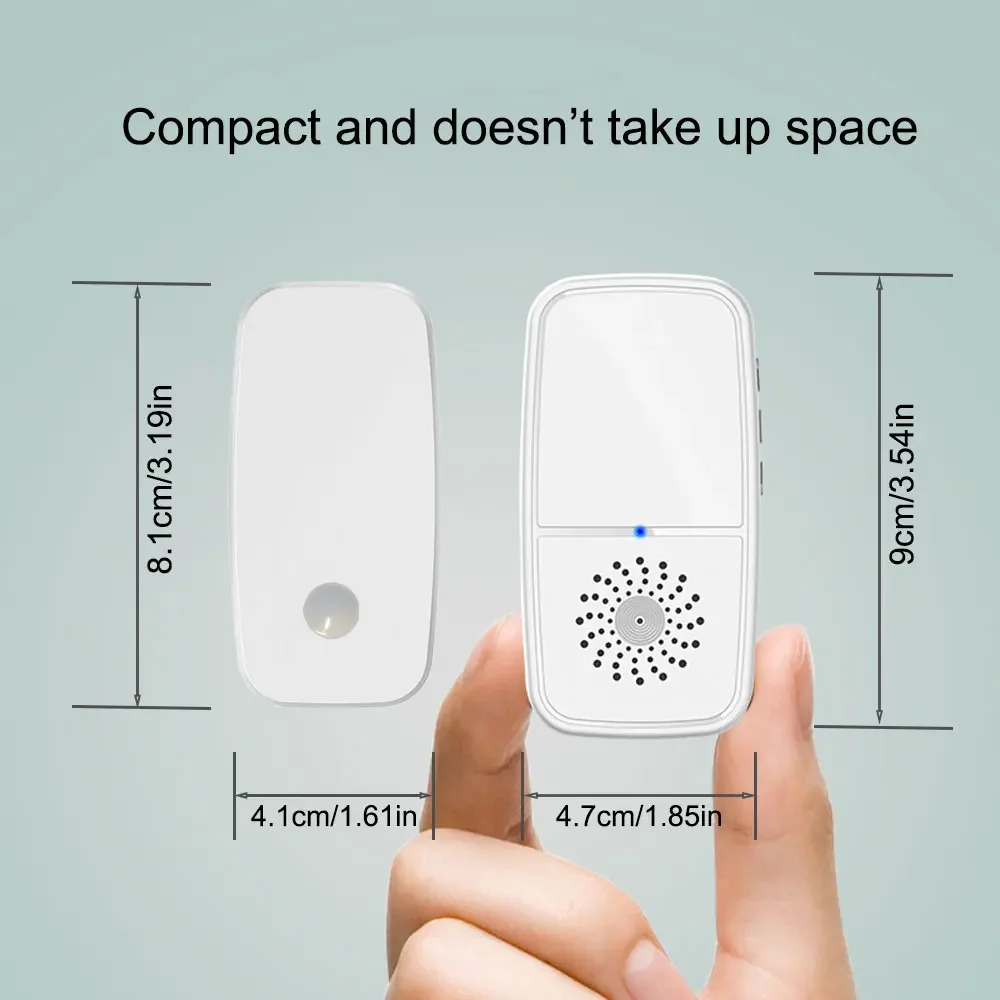 2024 New Wireless Doorbell Home Welcome Door Bell 300M Long Wireless Distance 58 Songs Home Welcome Chimes ringtone Colorful