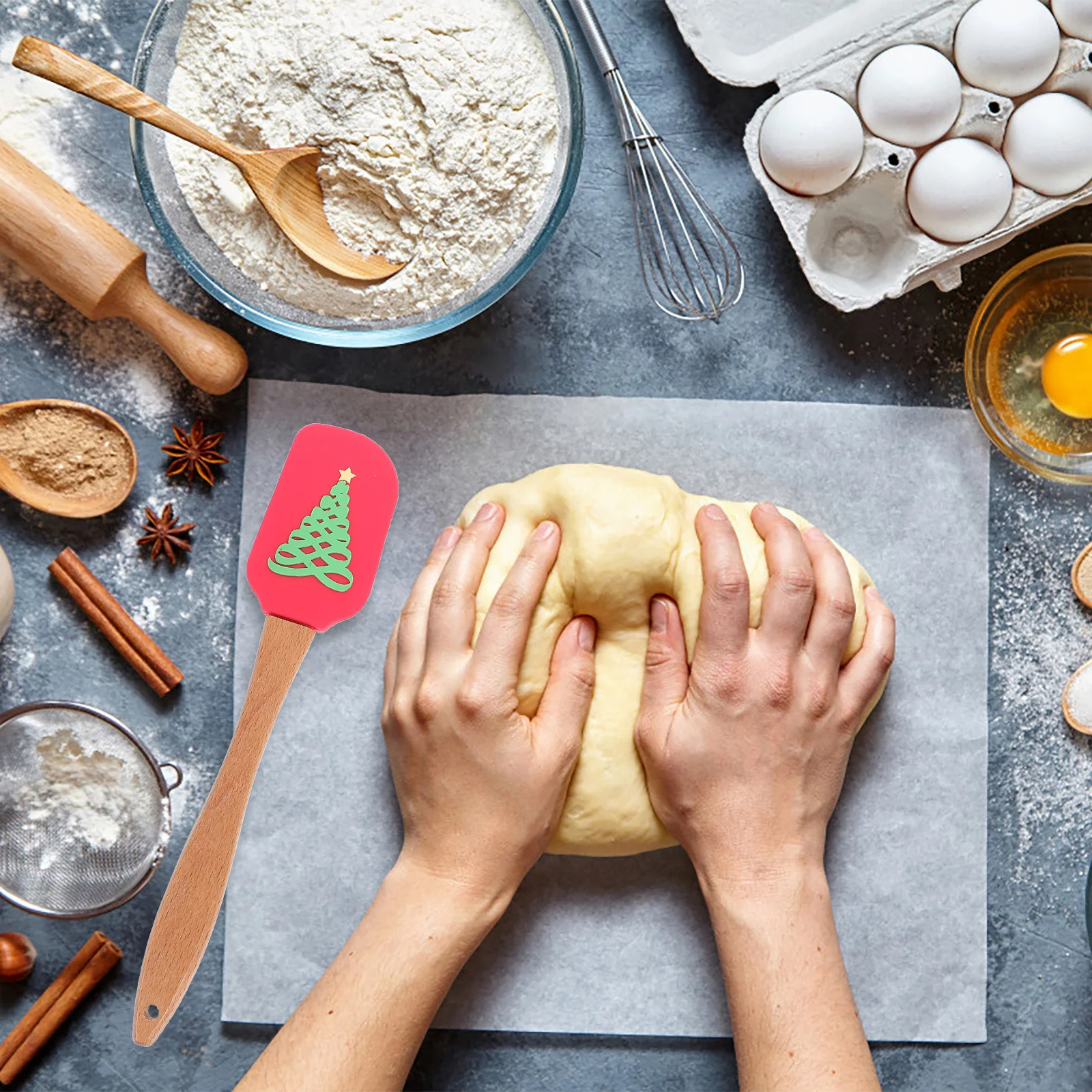 4 pçs espátula de creme de silicone bonito suprimentos de cozinha raspador de manteiga ferramentas de cozimento pão