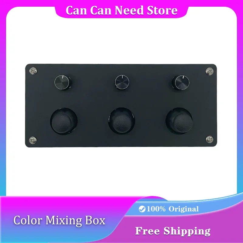 Color Mixing Box Customized DaVinci Simple Color Palette Wired Portable 3 Joysticks 3 Knobs Office Keyboard for Video Creator