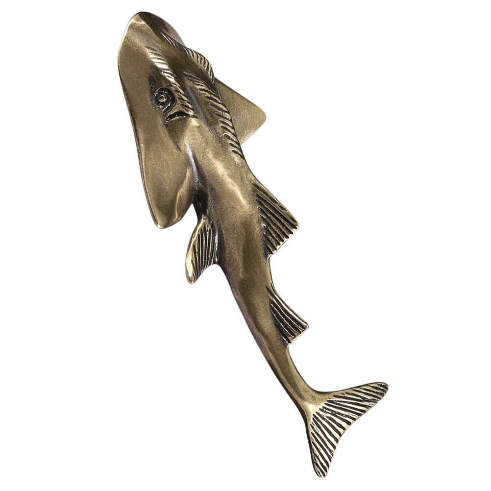 

Brass Ornaments Sea Animal Desktop Guitarfish Decor Decoration Sculpture Figurine Statue Vintage Golden Miniature Adornment