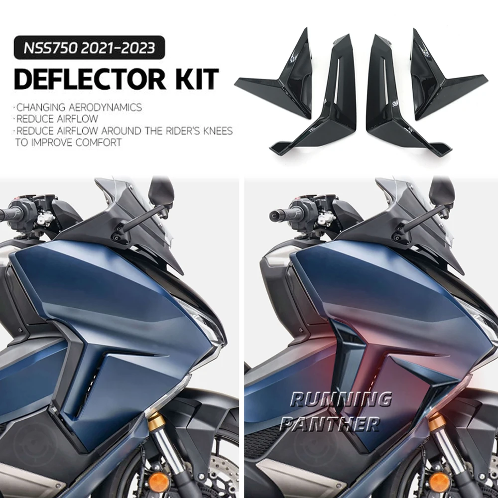 NEW FOR HONDA NSS750 NSS 750 2021 2022 Motorcycle Official Accessories Upper and Low Air deflectors Deflector Kit Left / Right