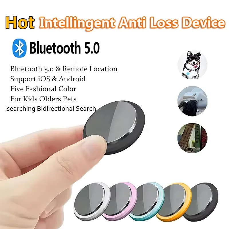 Hot Intelligent Bluetooth Anti Loss Device Anti Detection Intelligent Chip Portable Tracker Pets Wallet Bidirectional Search