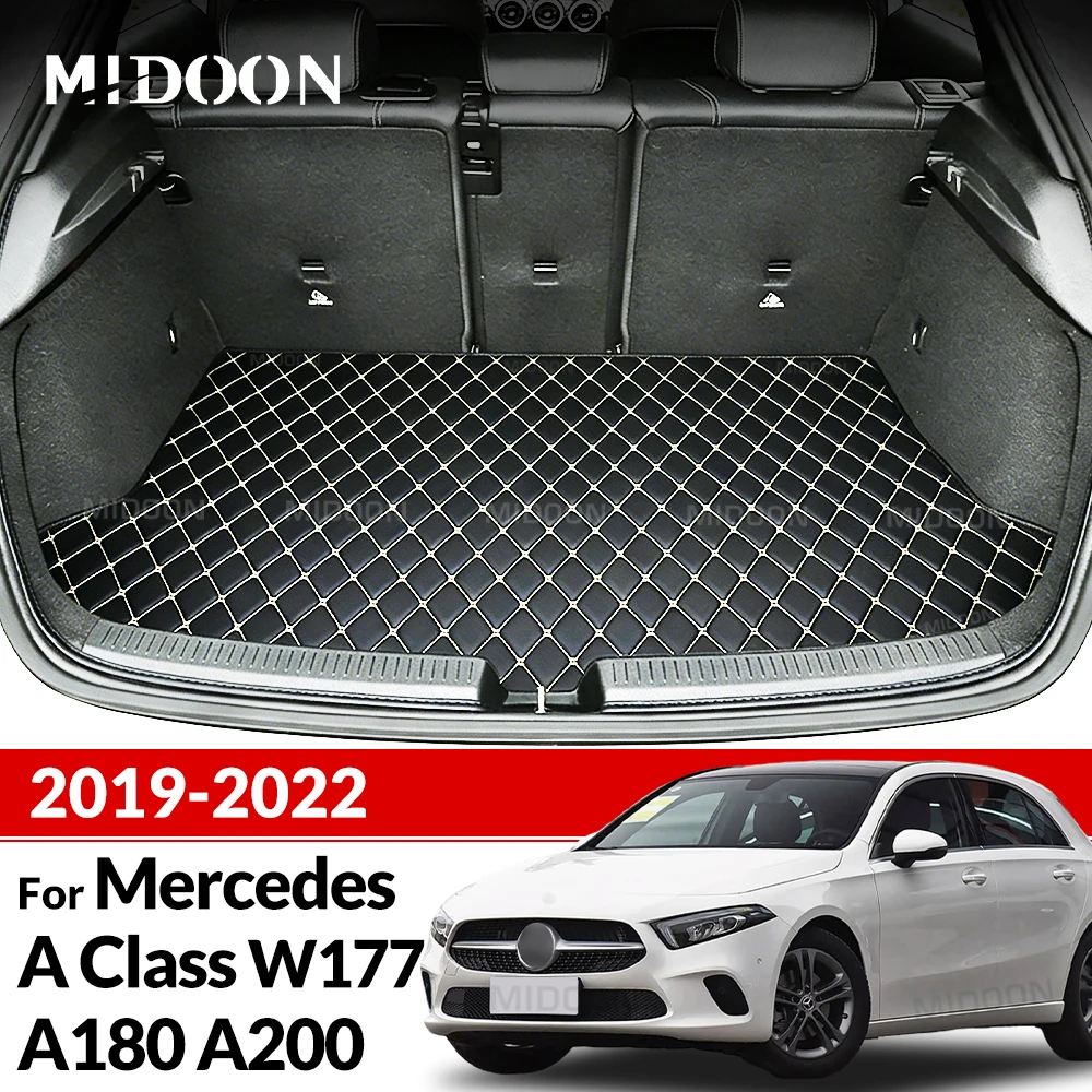 Tapis de coffre de voiture pour Mercedes Benz classe A W177 A180 A200 A220 2019 – 2022, accessoires de voiture personnalisés, décoration intérieure automobile