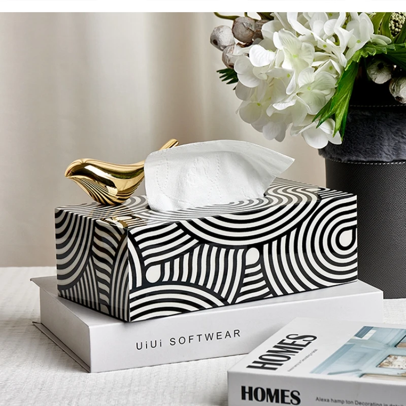 

Современная роскошная деревянная коробка для салфеток, высококачественная, для дома, кофейного столика, гостиной, ресторана.