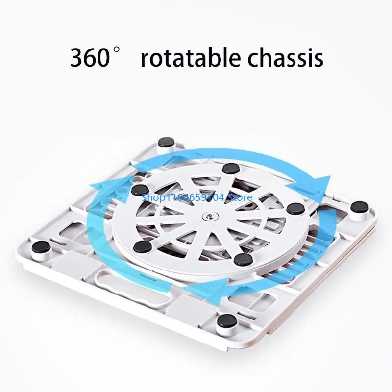 Portable Laptop Stand Adjustable Computer Riser Bracket 360° Rotating for 11-17
