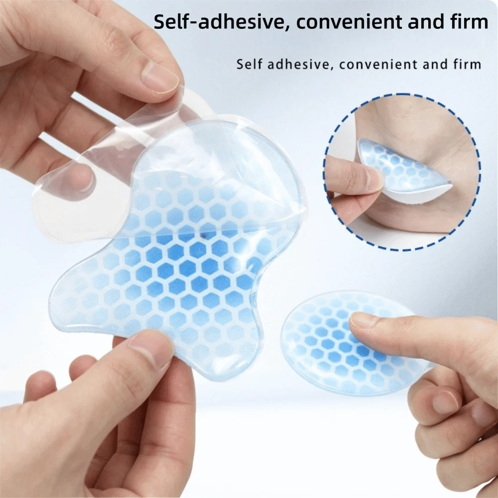 Anti-Friction Gel Pad for Ski Boots Soft Silicone Cushioning Ski Boots Ankle Pad Breathable Absorbing Impacts