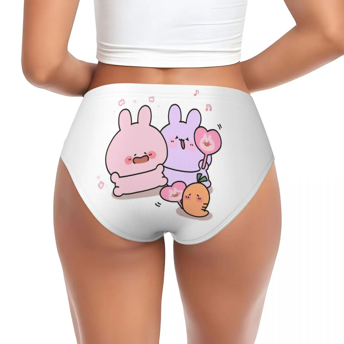 Custom Women's Asamimichaan Anime Cartoons Asamimi Brief Panties Female Comfort Underwear Underpants